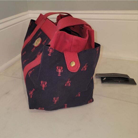 Tommy Hilfiger Lobster Canvas Multipocket Medium Iconic Tote Handbag NWT Rare - Picture 9 of 10